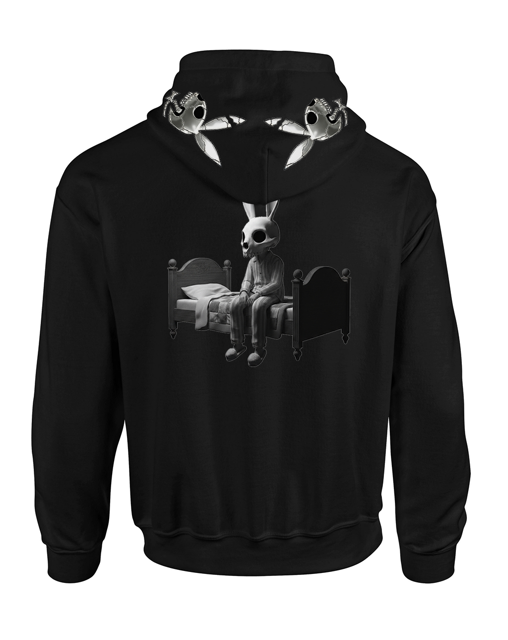 Bild von 'Chrome Bunny' - ZIP HOODIE 1 [schwarz]